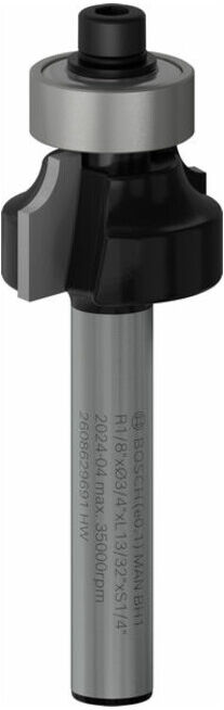 BOSCH PRO Fraise à arrondir, R 1/8