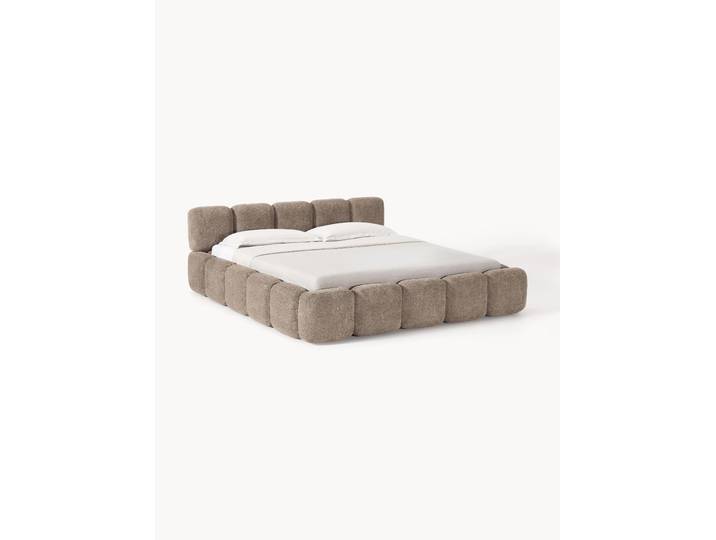Polsterbett Tayla aus Teddy-Bouclé