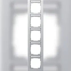 Gira Abdeckrahmen 5f. alu 111525