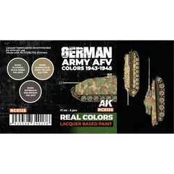 AK Real Colors German Army AFV Colors 1943-1945 SET