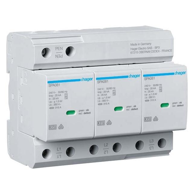 Hager SPA800 Kombiableiter T1+T2 3P (SPA800)