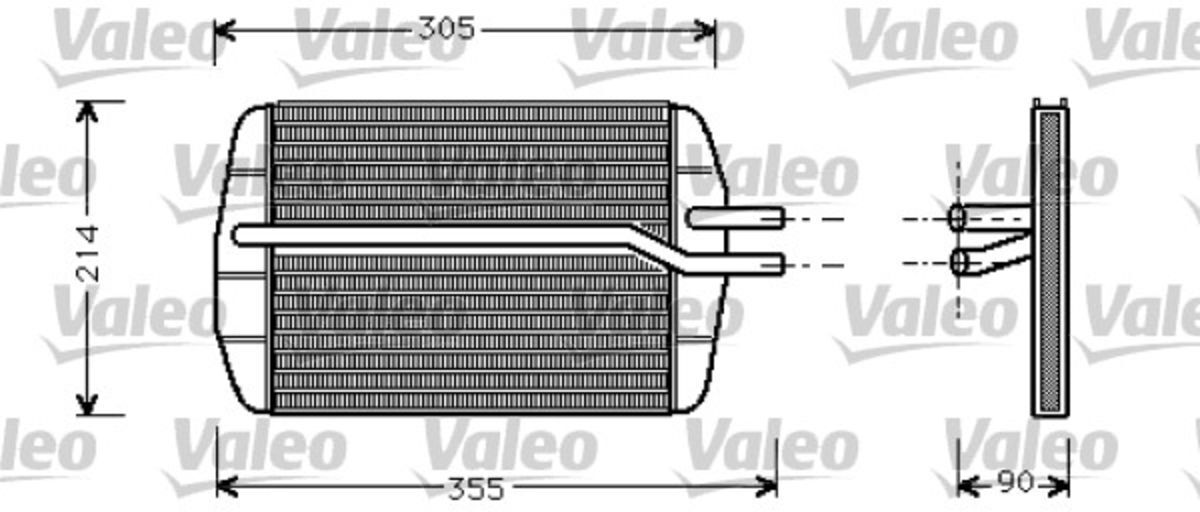 Wärmetauscher, Innenraumheizung VALEO 812272