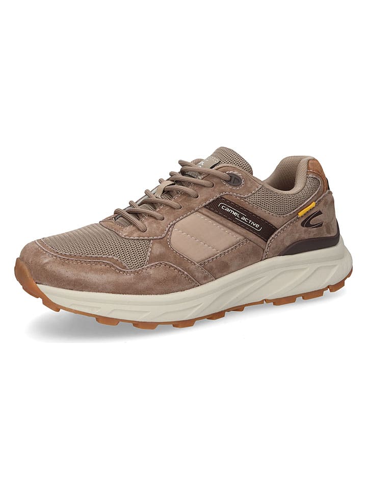 Camel Active Leder-Sneakers "George" in Taupe - 41