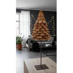 Deko Baum aus Teakholz M 80 cm, Ø 30 cm