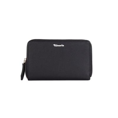 Geldbörse TAMARIS "Geldbörse TAS Amanda", Herren, schwarz (schwarz 100), Obermaterial: 100% Rindsleder Leather cow., Kleinlederwaren