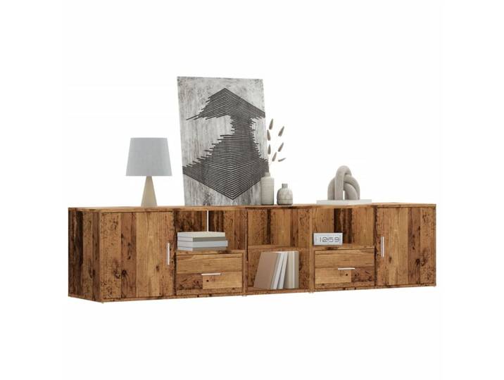 vidaXL Sideboard NA Sideboard Altholz-Optik 200x40x45 cm Spanplatte