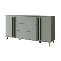 Sideboard  Helsinki , grün , Maße (cm): B: 150 H: 77,8