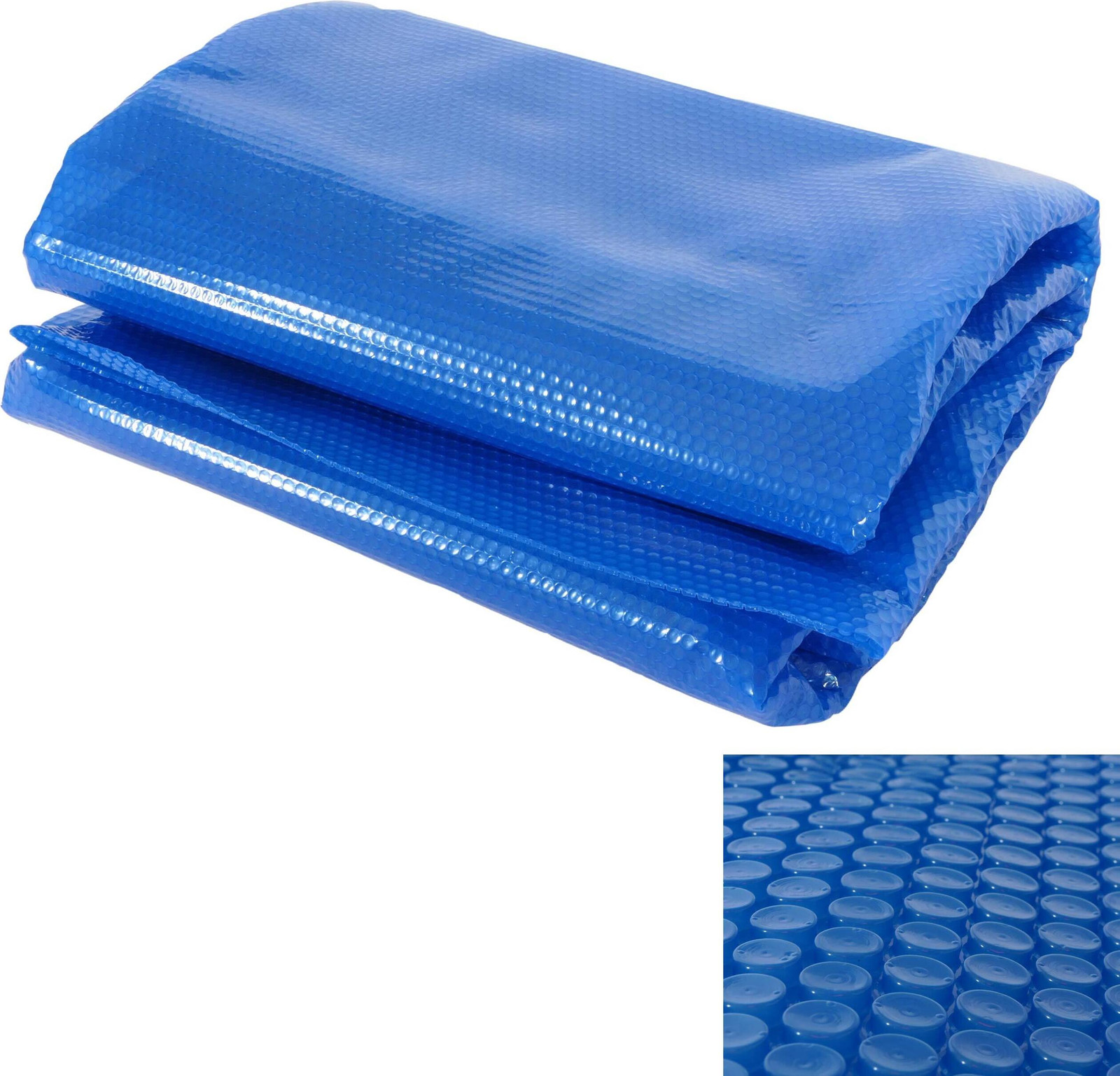 Mendler Blauwe Zwembadafdekking voor Warmte en Zon, 10 x 5 meter, 400 µm