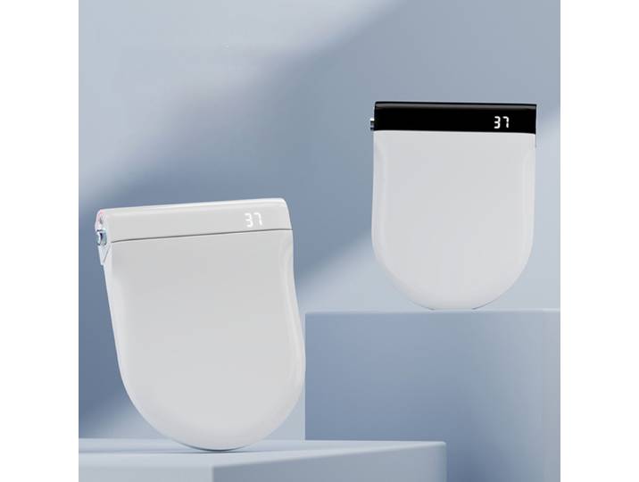 Housse de siège de toilette intelligente à rabat automatique, avec chauffage à température constante, Bidet universel multifonction