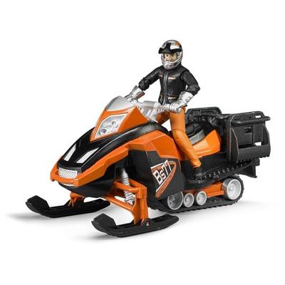 bruder 63101 bworld Snowmobil mit Fahrer + Ausstattung