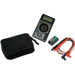 MM820D Digitaler Multimeter m. Tasche inkl. 9V 6F22 Batterie, SB DCV 200MV-500V,...