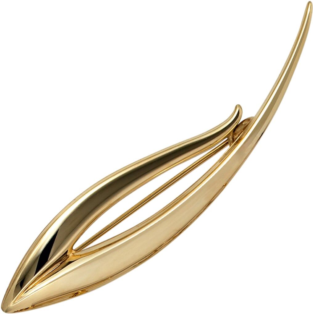 Brosche JOBO "Goldbrosche 59 mm", gelbgold 333, Broschen, Damen, Gelbgold 333, Brosche, 333 Gold