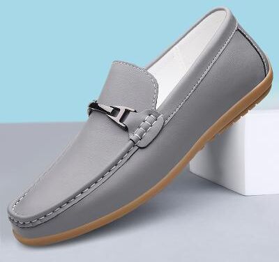 LightInthebox Men's Red Faux Leather Loafers Stylish Slip-On Design with Comfortable Cushioned Insole Ideal for Business Casual Weekends and Travel