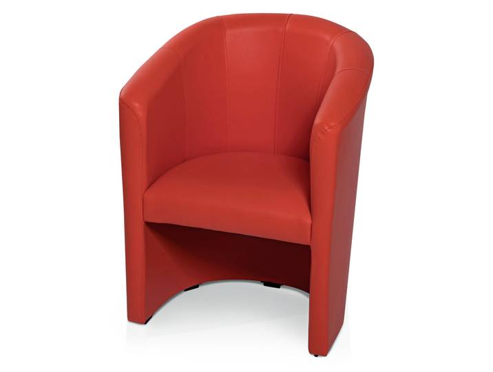 ABIZA Cocktailsessel, Material Kunstleder, rot