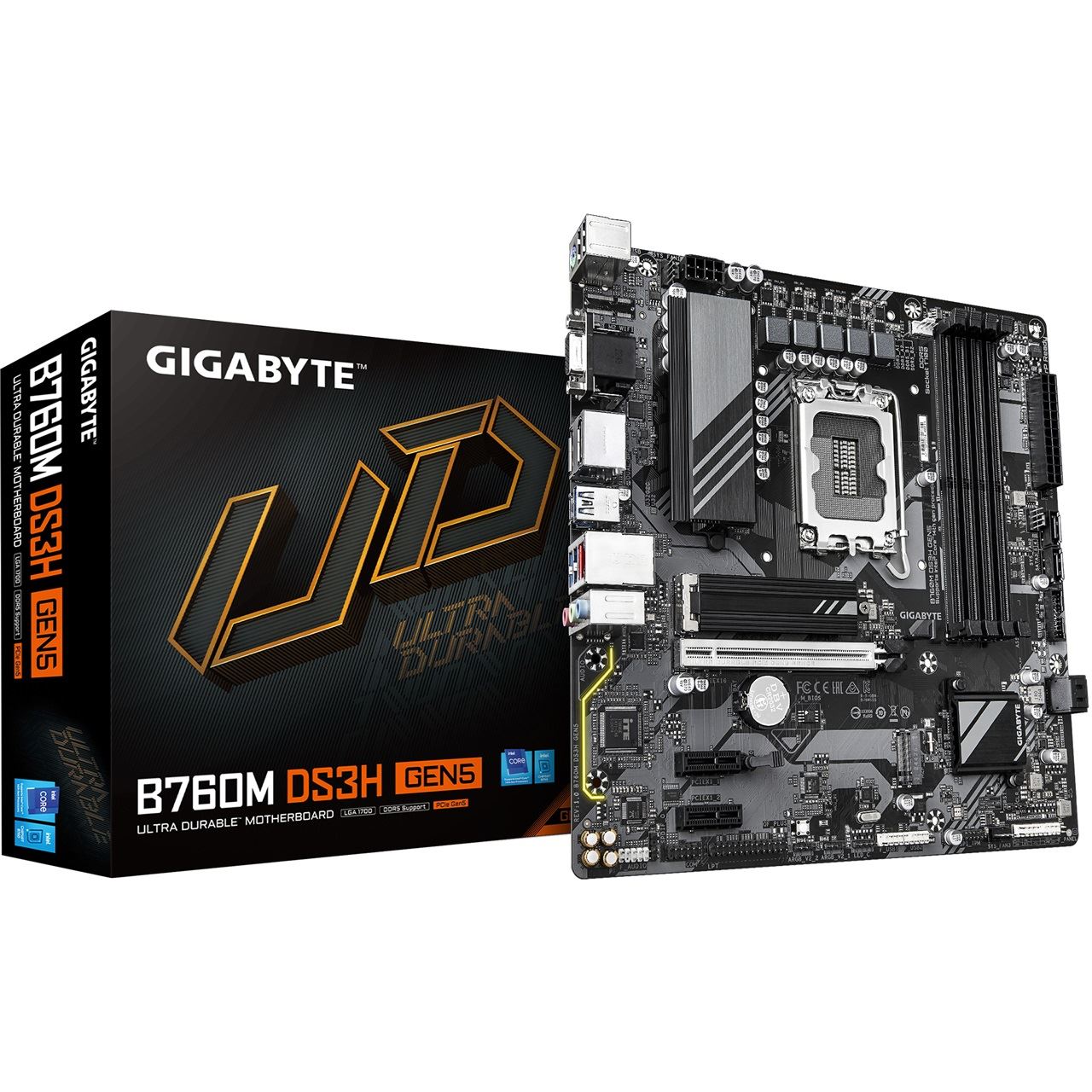 Gigabyte B760M DS3H GEN5 Intel B760 So. 1700 DDR5 µATX Retail