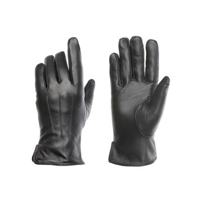 Lederhandschuhe PEARLWOOD, Damen, Gr. 7.5, schwarz, Schafsleder, unifarben, Handschuhe, Seitenschlitze für komfortables Anziehen