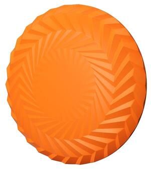 United AquaFly Floating Dog Frisbee Toy Bite Resistant Interactive Fetch Trainer orange