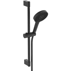 Ideal Standard Idealrain Solos Brausekombination A7897XG Stange 603mm, Handbrause mit 3 Funktionen, silk black
