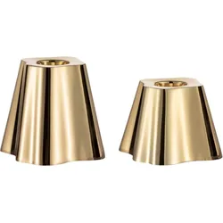 Aalto Kerzenhalter 5 cm + 6,5 cm, Messing, 2 St.