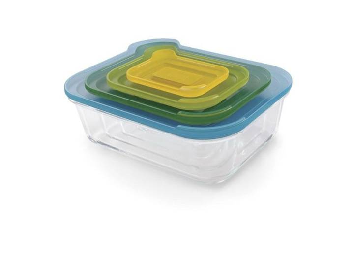 Joseph Joseph Vorratsdose Nest Mehrfarbig Glas B 21 cm T 27.5 cm 2.5 l - Farbe: Multicolor - Material: Glas/Polypropylen - Vorratsdose