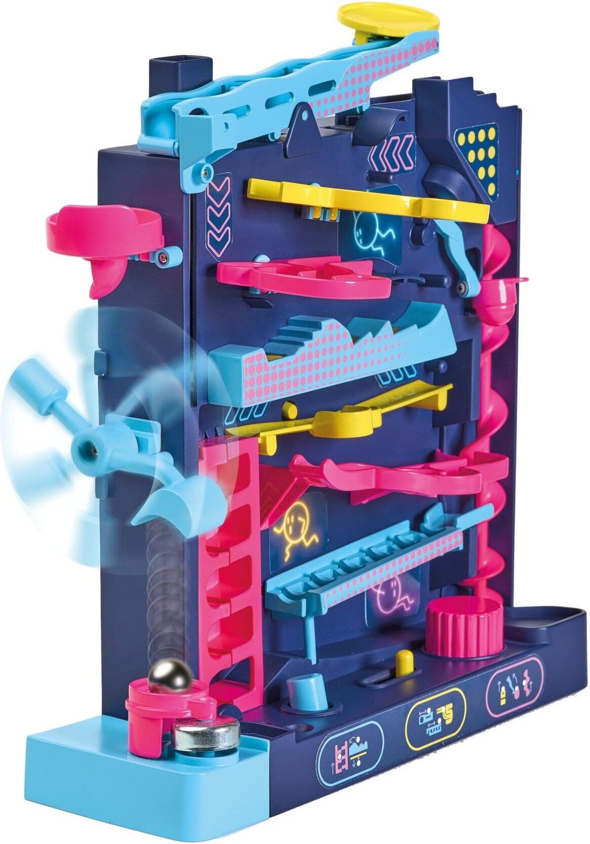TOMY Screwball Scramble Level Up Marble Maze Game - Vertical Gravity-Defying Challenge for Kids