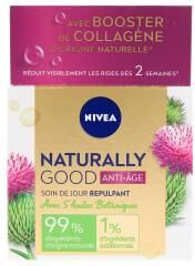 Nivea Naturally Good Anti-Âge Crème Visage Jour Repulpant Huiles Botaniques 50 ml - Pot 50 ml
