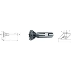 ELMAG HSS Co5 Winkel-Stirnfräser DIN 1835B - 73611