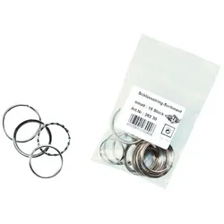 WEDO Schlüsselringe Silber 15 Stück