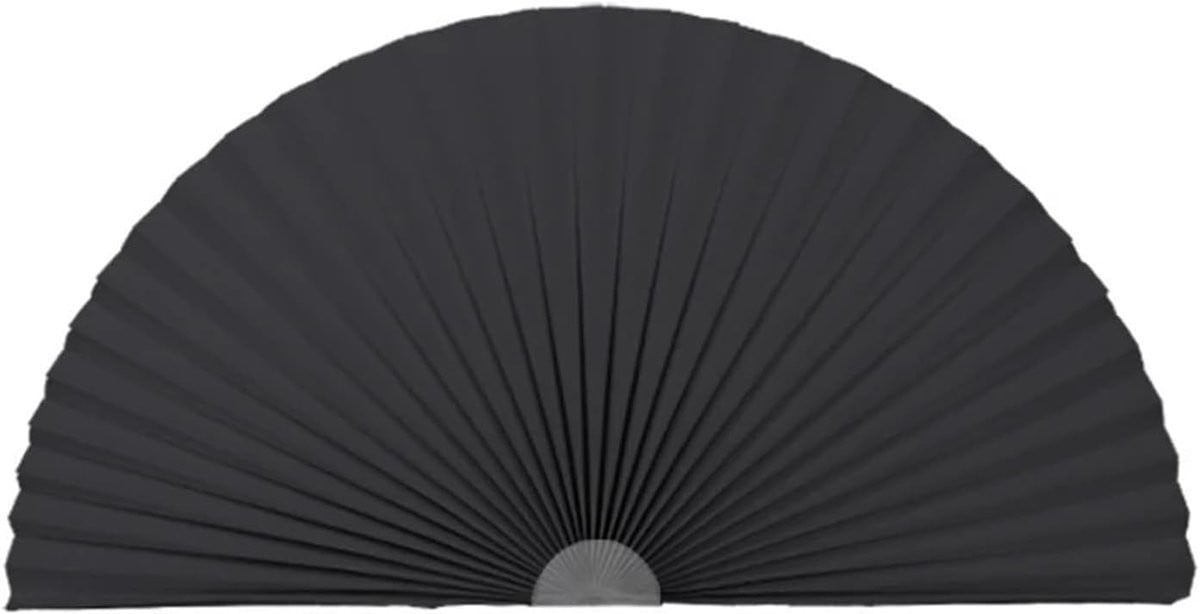 Zelfklevende Plisségordijnen Radius 59 cm - Zwart