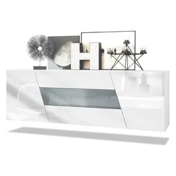 SIDEBOARD Houston Grau Hochglanz