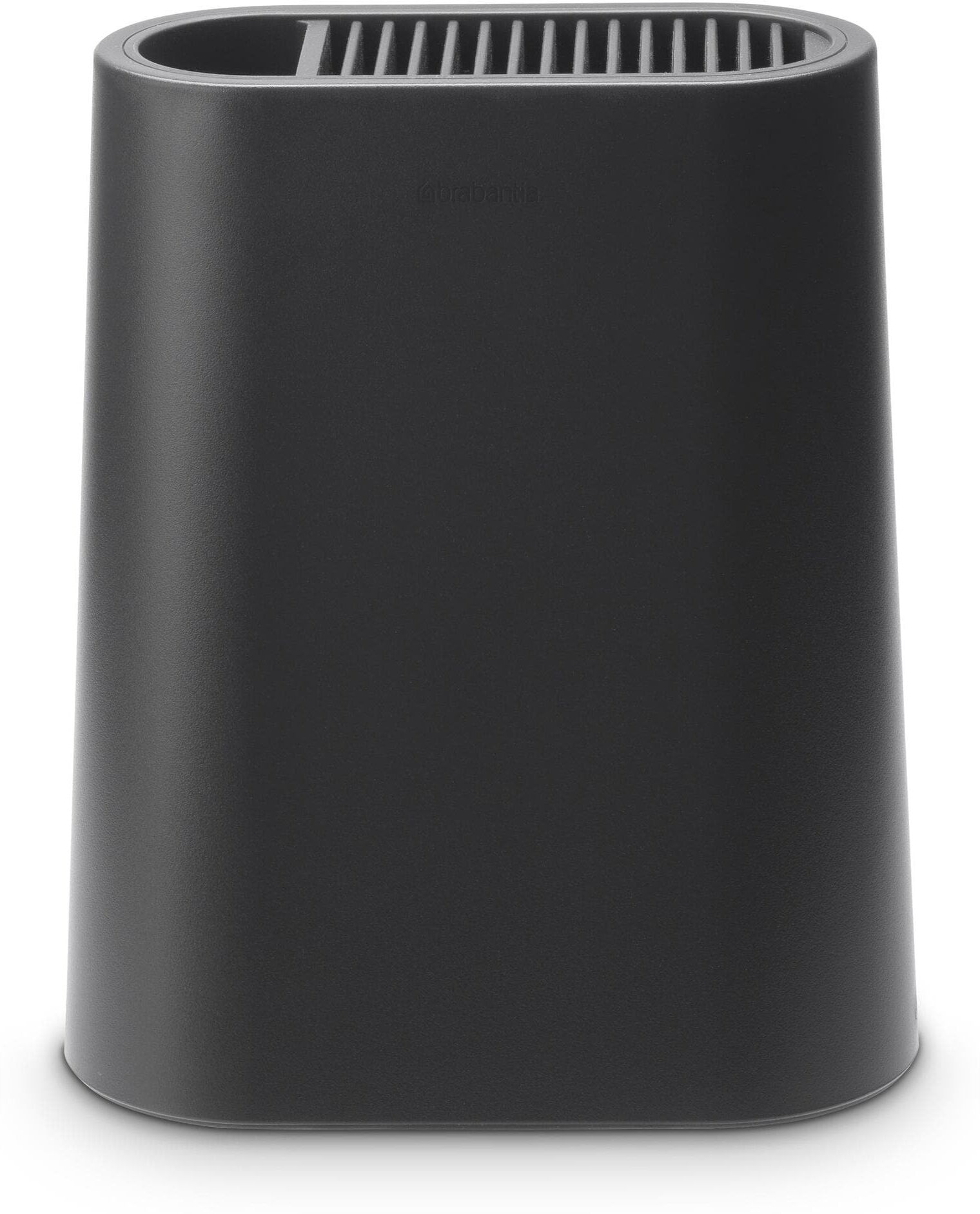 Messerblock BRABANTIA "Profile Dunkelgrau", grau (dunkelgrau), B:19cm H:23cm, Messerblöcke, Messerblock, Nach Gebrauch zu 99% recycelbar dunkelgrau Einheitsgröße