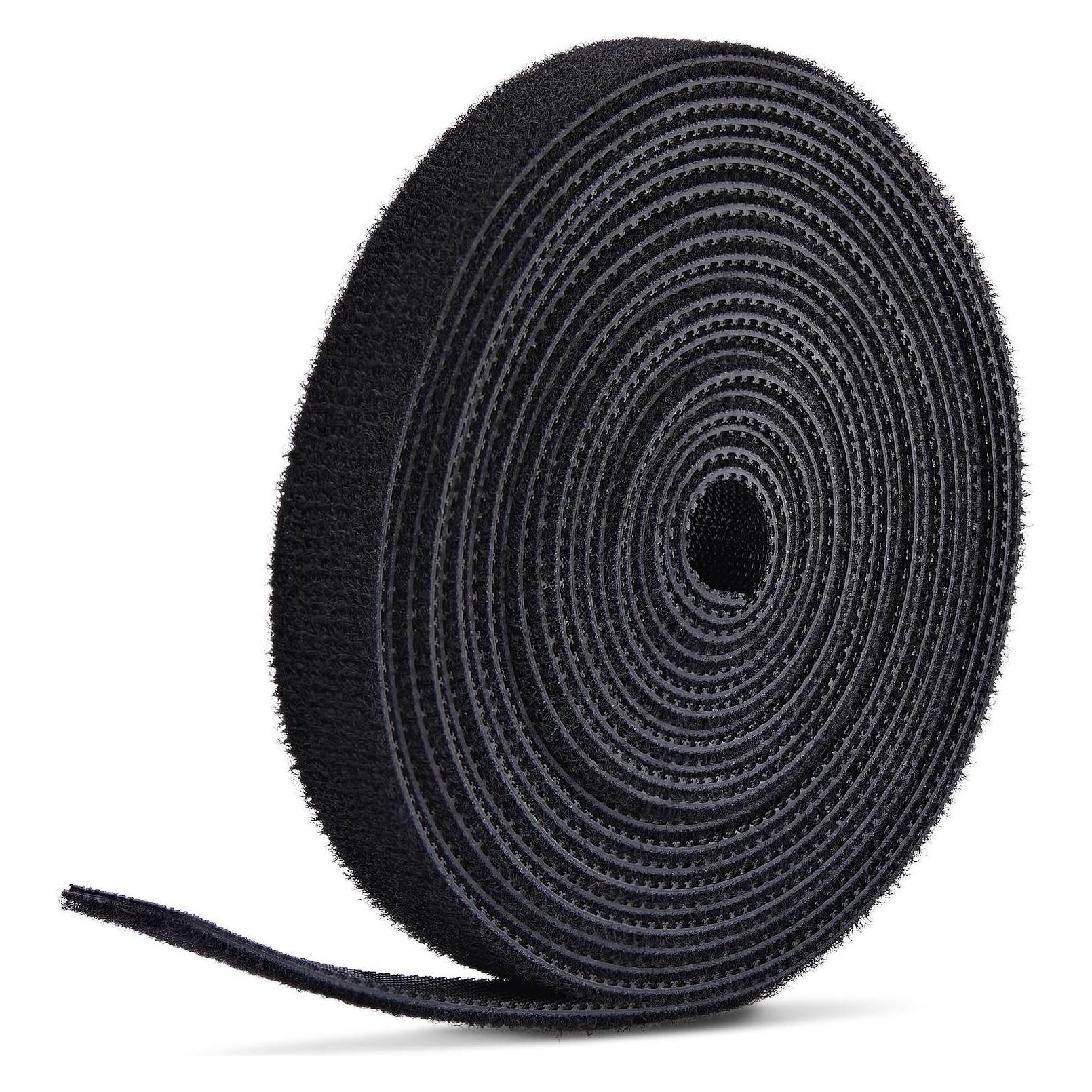 StarTech .com HKLP7505B, Kabelbinder mit Klettverschluss, Universal, Schwarz (12.70 mm) (HKLP7505B)