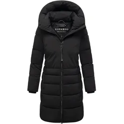 NAVAHOO Damen Winter Jacke Stepp Parka Mantel Winterjacke Anorak warm gefüttert Kapuze Mondnebel
