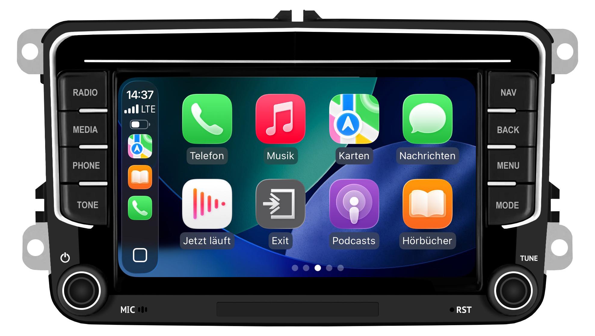 ESX VISION VMX751DAB | Media Moniceiver mit 7" Touchscreen-Display passend für VAG-Modelle