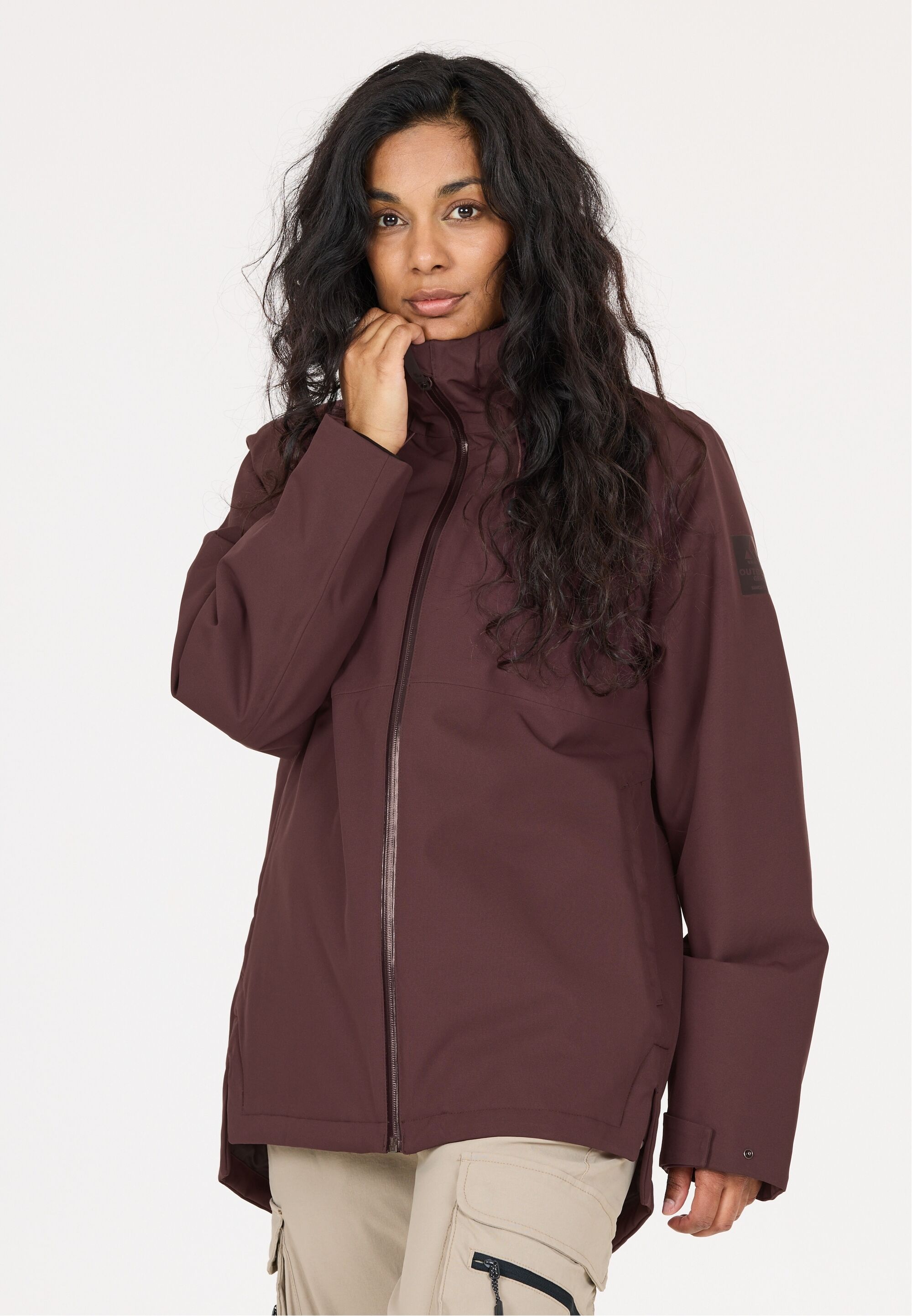 Softshelljacke WHISTLER "Cala", Damen, Gr. 36, bordeaux, 100% Polyester, unifarben, normal, ohne Ausschnitt, Jacken Softshelljacke, mit Bionic Finish DWR-Ausrüstung