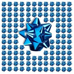 Relaxdays Geschenkschleifen 200er Set Blau