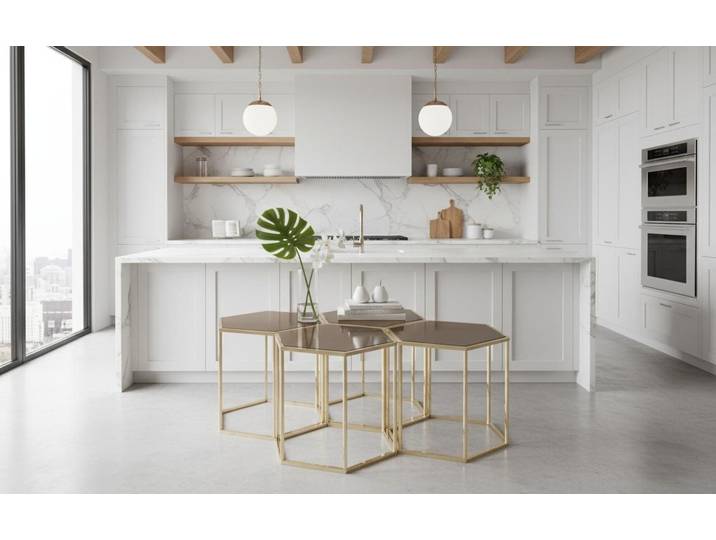 JVmoebel Couchtisch Couchtisch Modern Minimalistisch Gold Elegant Stilvoll Komfortabel (1-St)