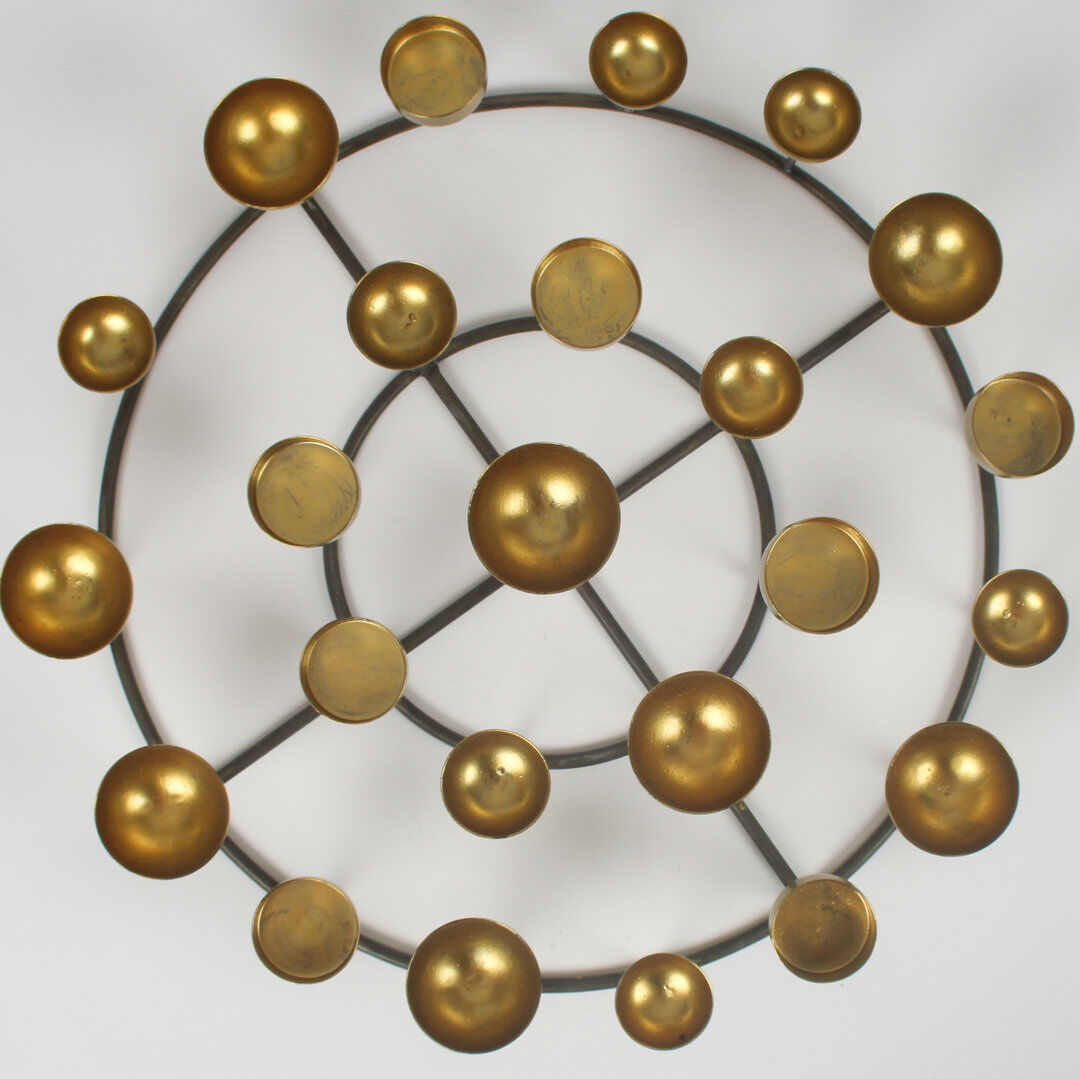 Fairmont Park Metal Tabletop Candelabra Gold 15.5cm H X 44cm W X 44cm D