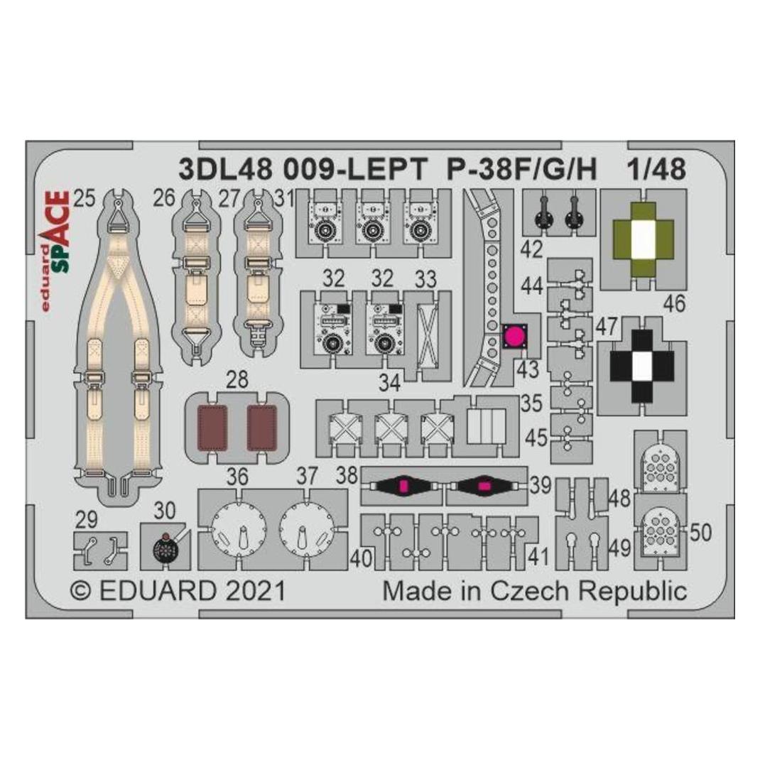 Eduard P-38F SPACE 1/48 for TAMIYA (3DL48009)