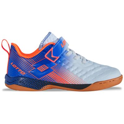 Hallenschuh LOTTO, Mädchen, Gr. 30, blau (weiß, blau), Synthetik, mehrfarbig, Schuhe Hallenschuh, - ideal für Indoor Sport wie Handball