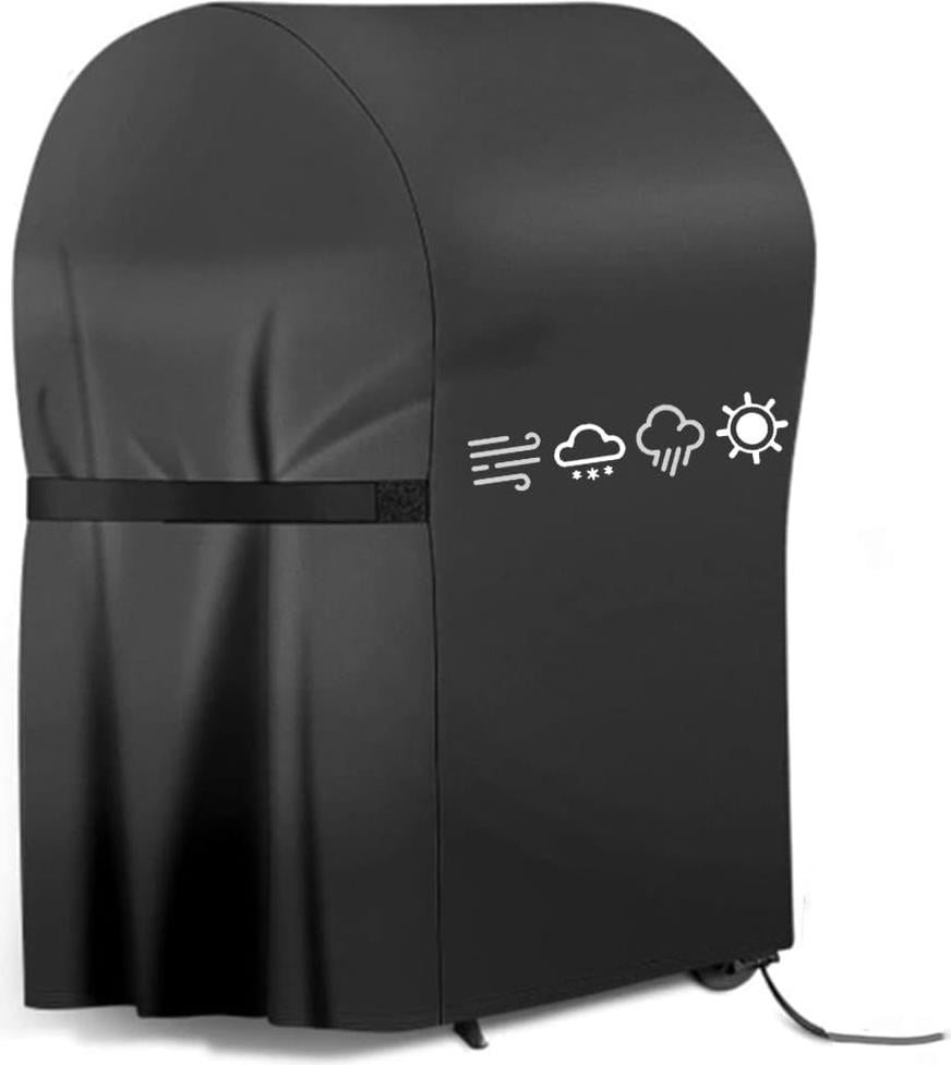Waterbestendige en UV-bestendige grillafdekking voor gasgrills, zwart, B: 77 cm, D: 67 cm, H: 110 cm