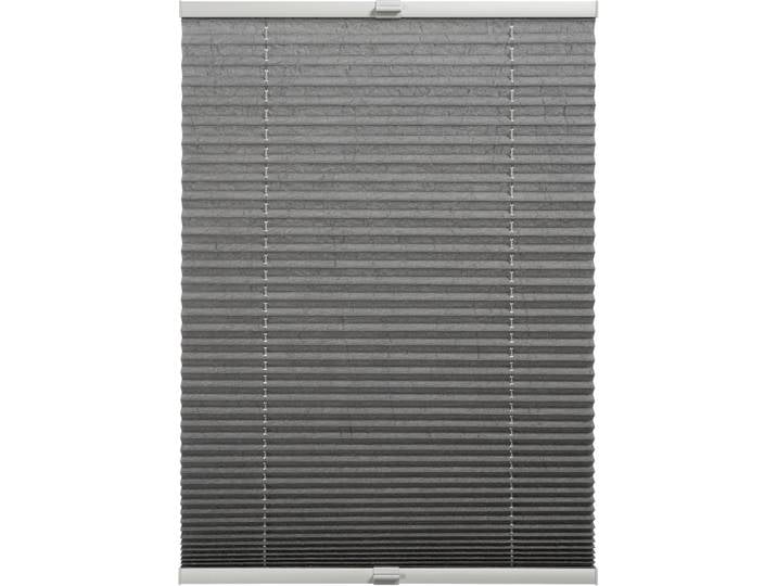 Plissee Milla , grau, B:50cm H:130cm, Obermaterial: 100% Polyester, SCHÖNER WOHNEN-KOLLEKTION, Plissees, Plissee, verschraubt, silberne oder weisse Rollo-Technik