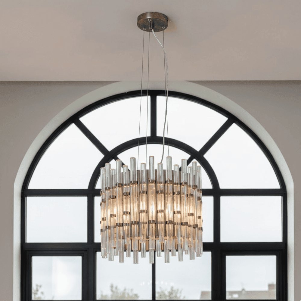 Molli Luxury Bronze & Glass Chandelier