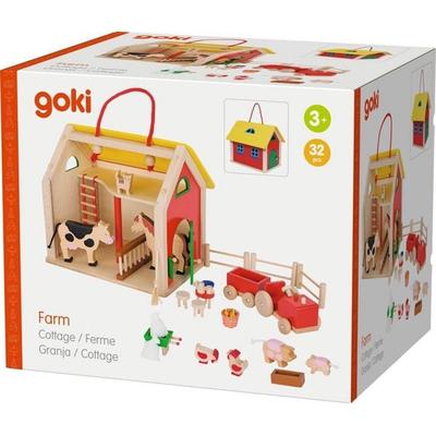 goki Koffer Farmhaus mit Zubehör