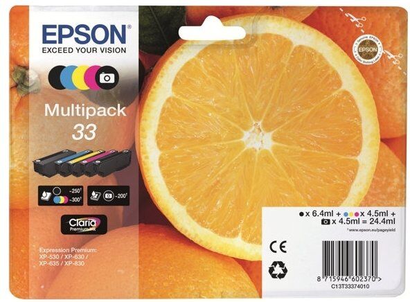 Epson 33 Blækpatroner, Sampak