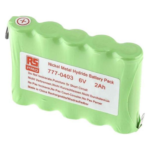 RS PRO NiMH AA x 5 2000mAh 6V Pack (5 Stk., AA, 2000 mAh) (7770403)