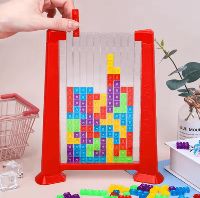 Inspire Picks Tetris Style Intelligent Building Blocks Puzzle Tabletop Brain Game For Kids red