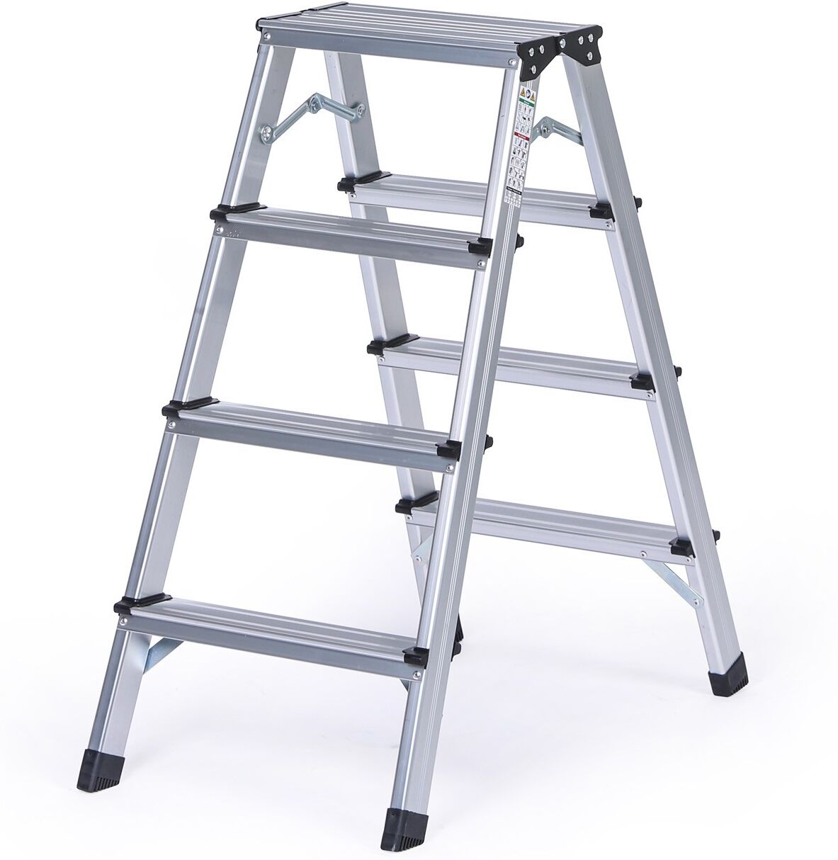 B2B Partner Doppelseitige Aluminium-Stufen, 2x4 Stufen, 830 mm