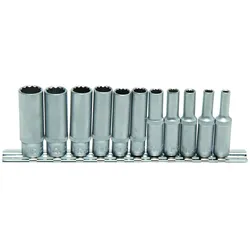 BGS 11tlg. Steckschlüssel-Einsatz-Set tief 1/4" - 5251