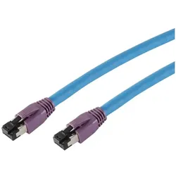Shiverpeaks BASIC-S Patchkabel, Kat. 8, S/FTP, 15,0 m, blau RJ45 Stecker (S/FTP, CAT8.1, 15 m), Netzwerkkabel